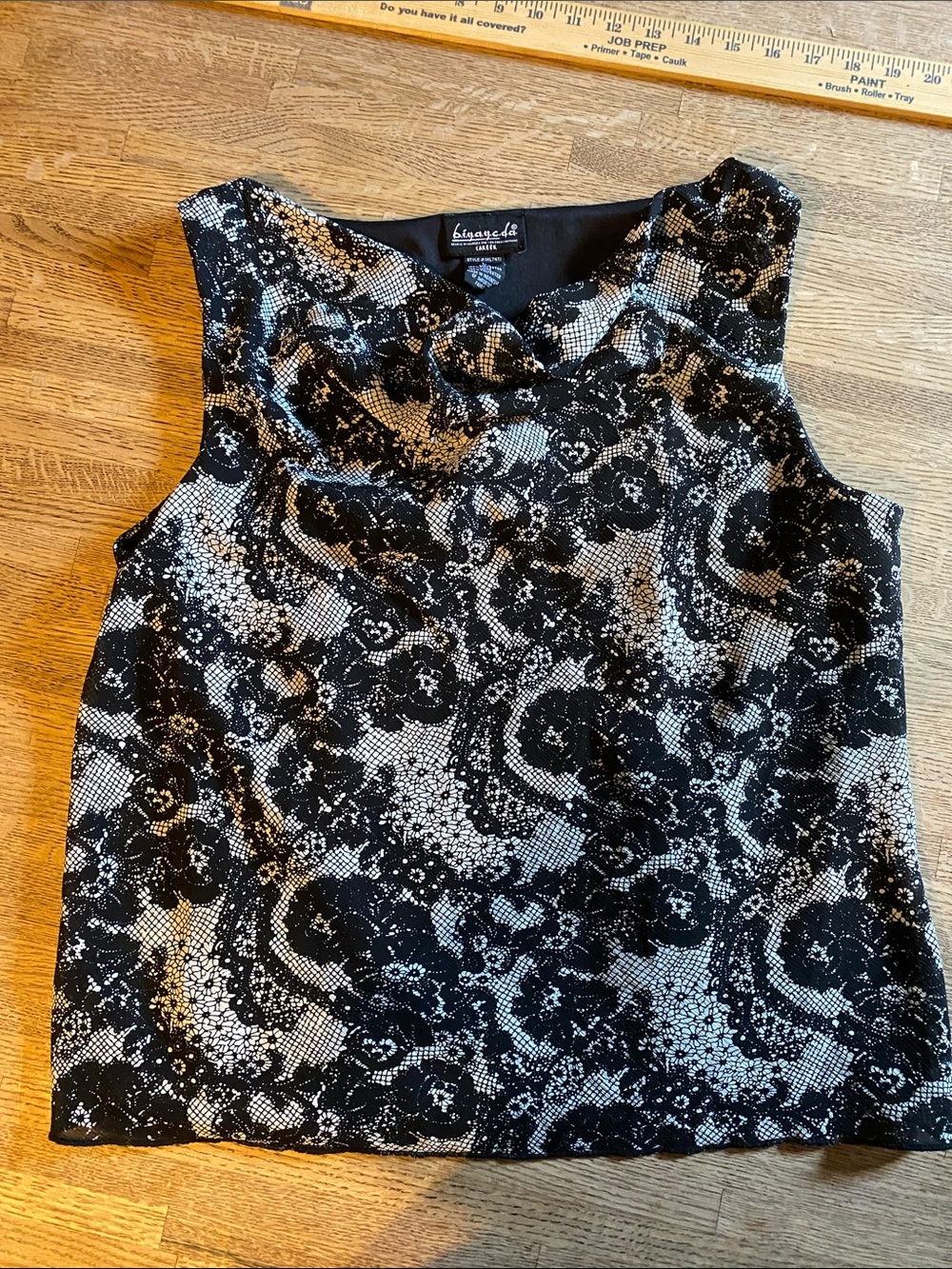 b.i.y.a.y.c.d.a. Sleeveless Career Cowl Neck Top Size L